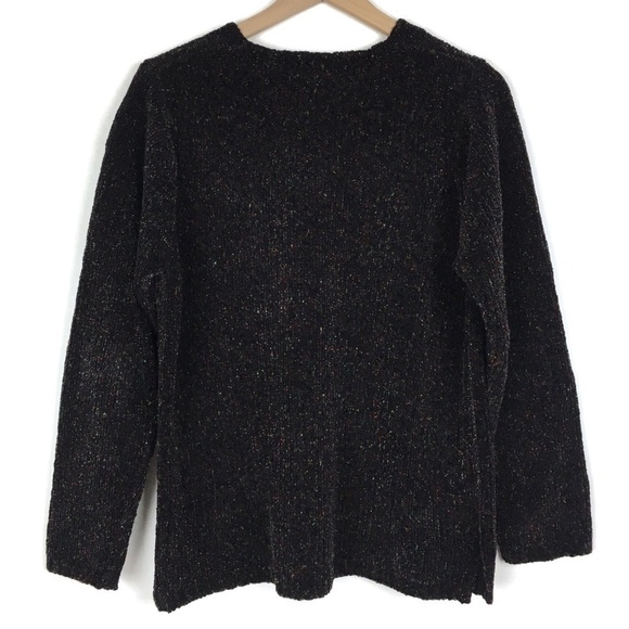 VINTAGE Sweater Chenille Confetti V Neck Size Multi Color Jessi Lee Size Large - Picture 6 of 10